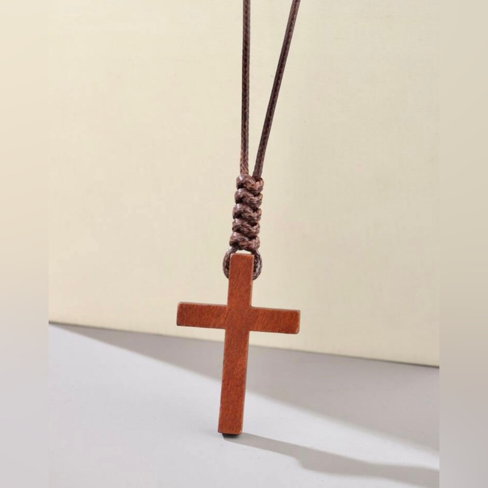 Men’s cross necklace - Picture 1 of 3